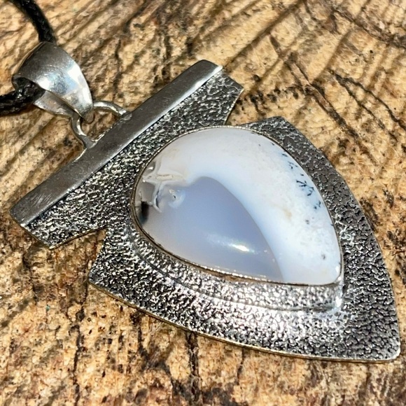 Dendritic Agate Pendant 2 1/4” - Picture 7 of 13